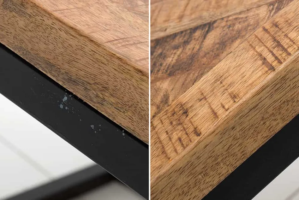 Riess-Ambiente Couchtische & Truhen|Mehr... > Massiver Couchtisch INFINITY HOME 100cm Mangoholz Industrial Design