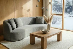 Riess-Ambiente Mehr...|Couchtische > Massiver Couchtisch MAKASSAR 100cm natur Mangoholz cream finish einzigartige Maserung