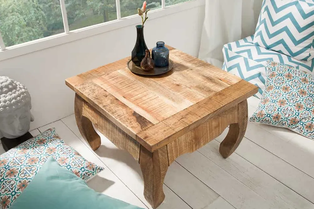 Riess-Ambiente Mehr...|Couchtische > Massiver Couchtisch OPIUM ANTIQUE 60cm natur Mangoholz Beistelltisch