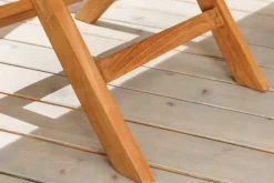 Riess-Ambiente Mehr...|Massivholz Gartenmöbel > Massiver Esstisch EMPIRE TEAK 100cm natur Teakholz klappbar