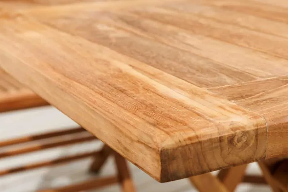 Riess-Ambiente Mehr...|Massivholz Gartenmöbel > Massiver Esstisch EMPIRE TEAK 100cm natur Teakholz klappbar
