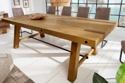 Riess-Ambiente Esstische|Mehr... > Massiver Esstisch FINCA 240cm vintage braun recyceltes Pinienholz Industrial Design