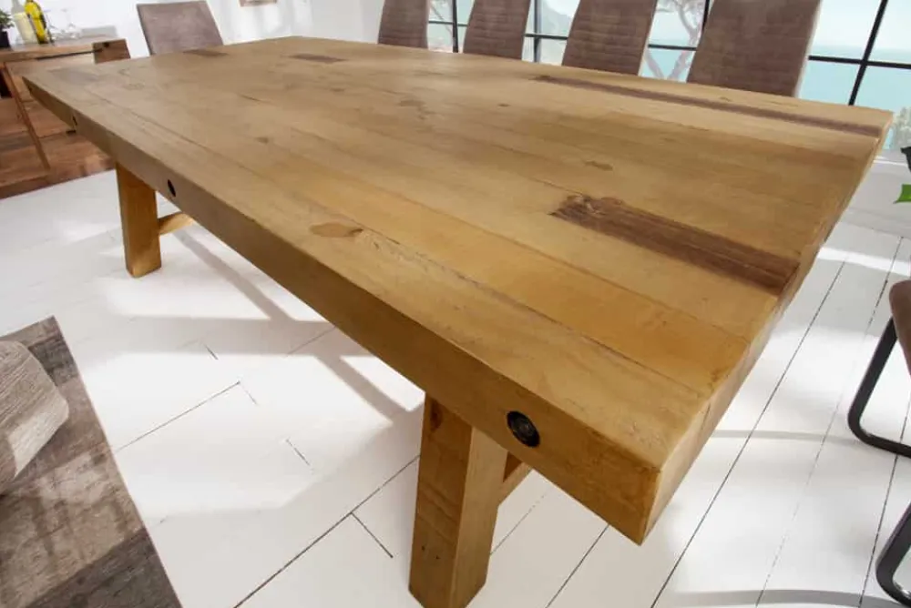 Riess-Ambiente Esstische|Mehr... > Massiver Esstisch FINCA 240cm vintage braun recyceltes Pinienholz Industrial Design