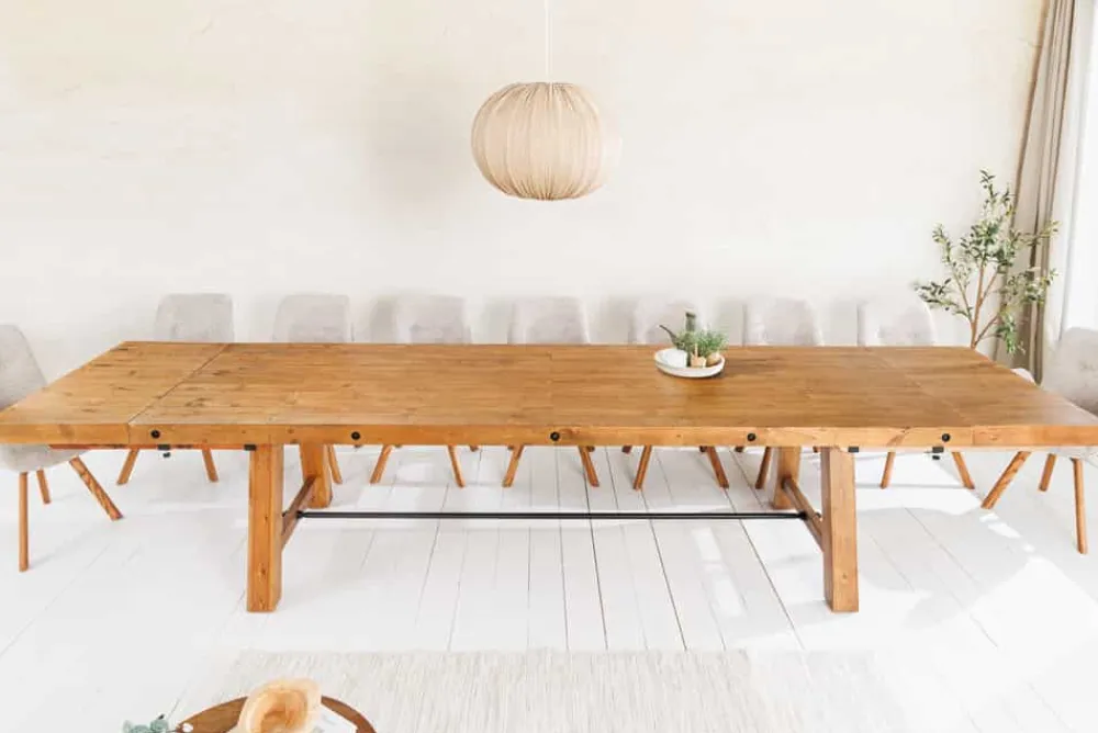 Riess-Ambiente Esstische|Mehr... > Massiver Esstisch FINCA 300-400cm vintage braun verlängerbar recyceltes Pinienholz