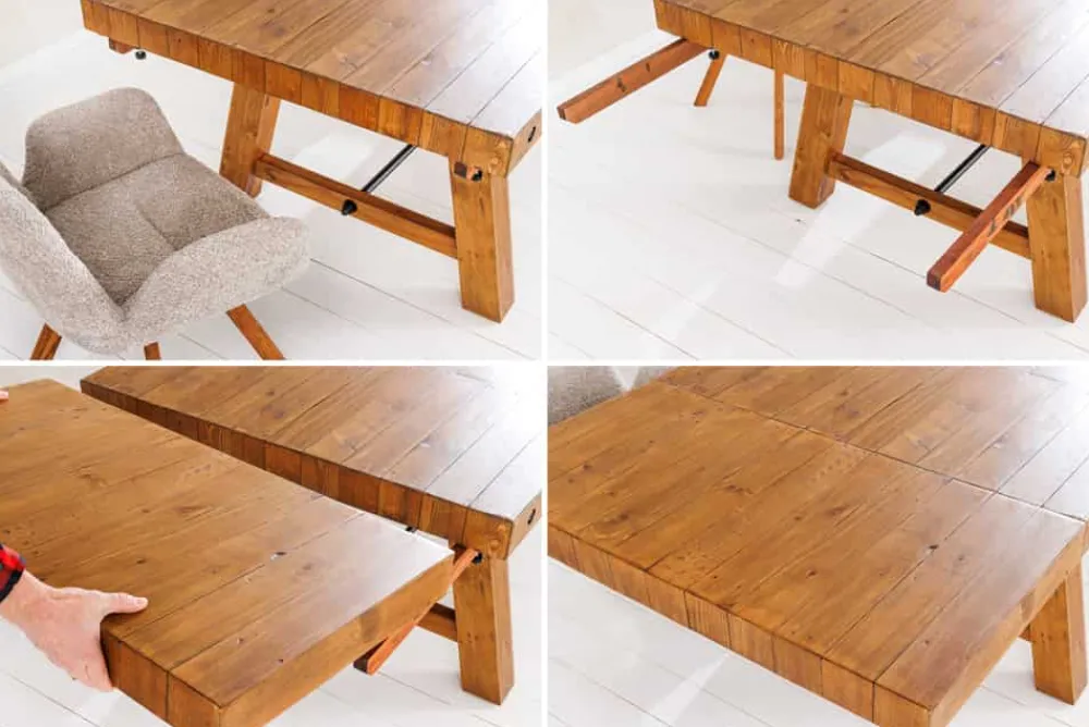 Riess-Ambiente Esstische|Mehr... > Massiver Esstisch FINCA 300-400cm vintage braun verlängerbar recyceltes Pinienholz