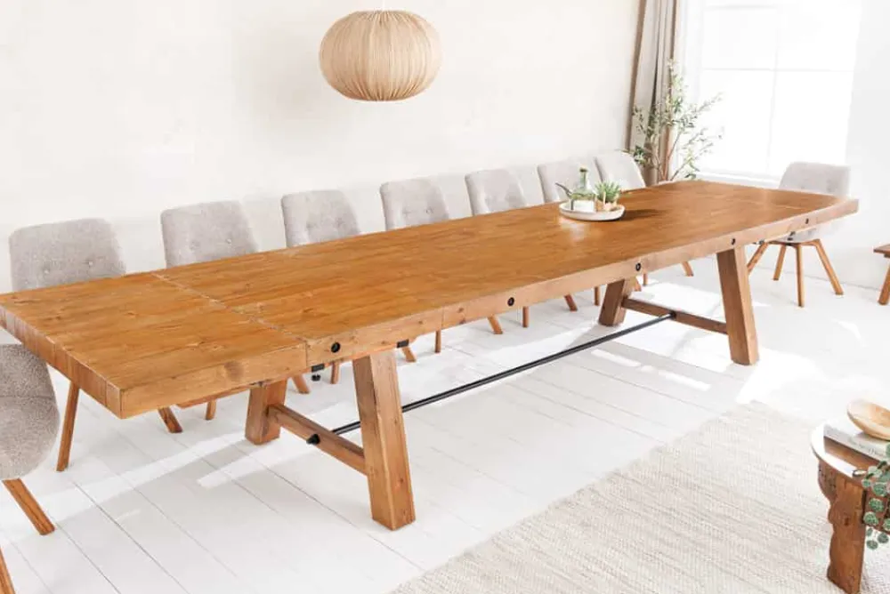 Riess-Ambiente Esstische|Mehr... > Massiver Esstisch FINCA 300-400cm vintage braun verlängerbar recyceltes Pinienholz