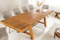 Riess-Ambiente Esstische|Mehr... > Massiver Esstisch FINCA 165-240cm vintage braun verlängerbar recyceltes Pinienholz