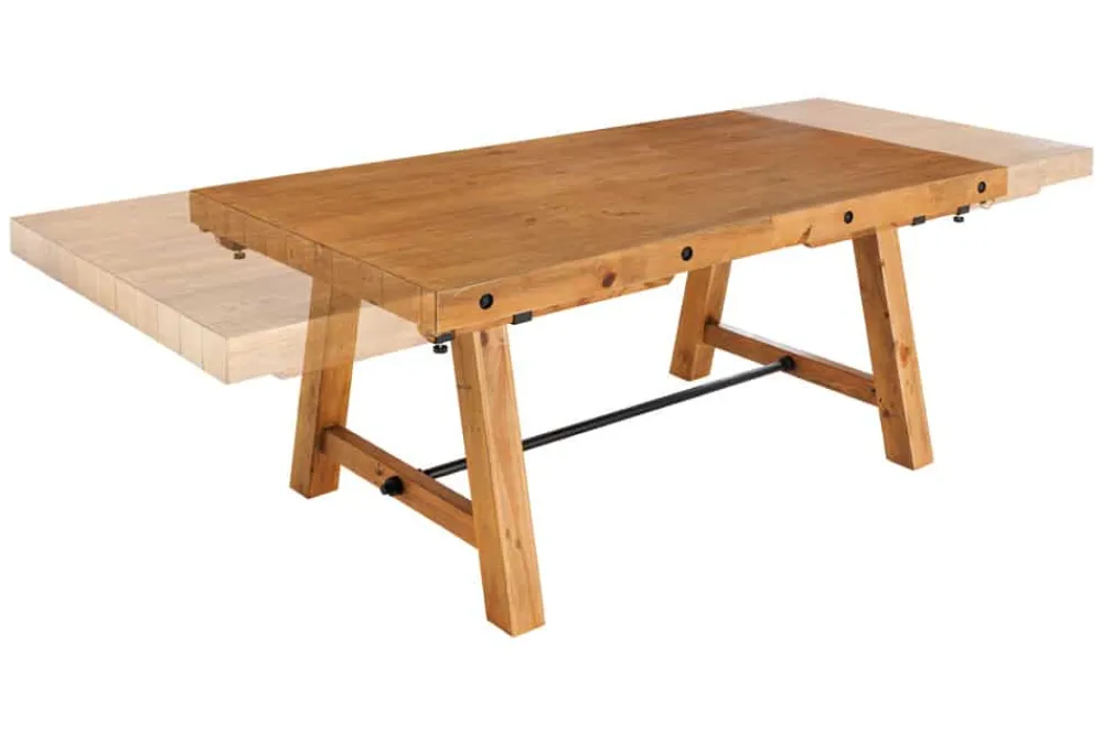 Riess-Ambiente Esstische|Mehr... > Massiver Esstisch FINCA 165-240cm vintage braun verlängerbar recyceltes Pinienholz