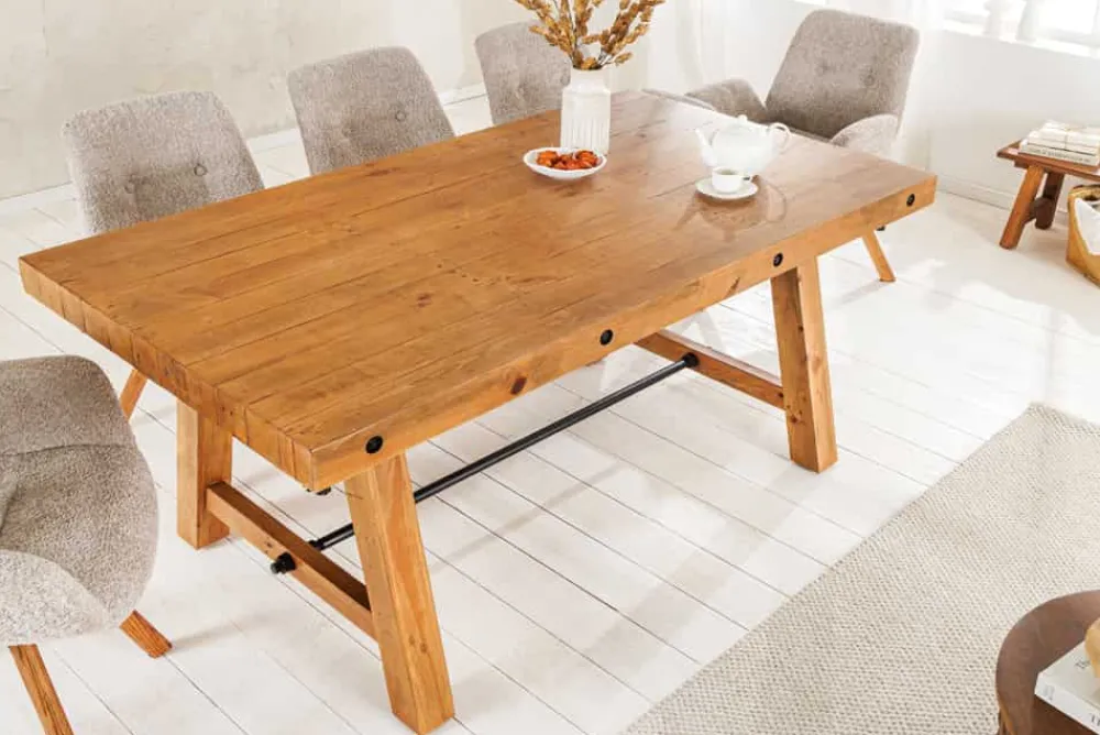 Riess-Ambiente Esstische|Mehr... > Massiver Esstisch FINCA 165-240cm vintage braun verlängerbar recyceltes Pinienholz