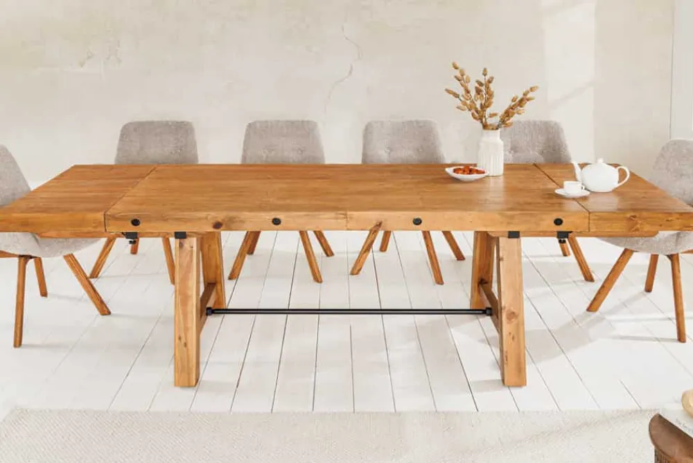 Riess-Ambiente Esstische|Mehr... > Massiver Esstisch FINCA 165-240cm vintage braun verlängerbar recyceltes Pinienholz