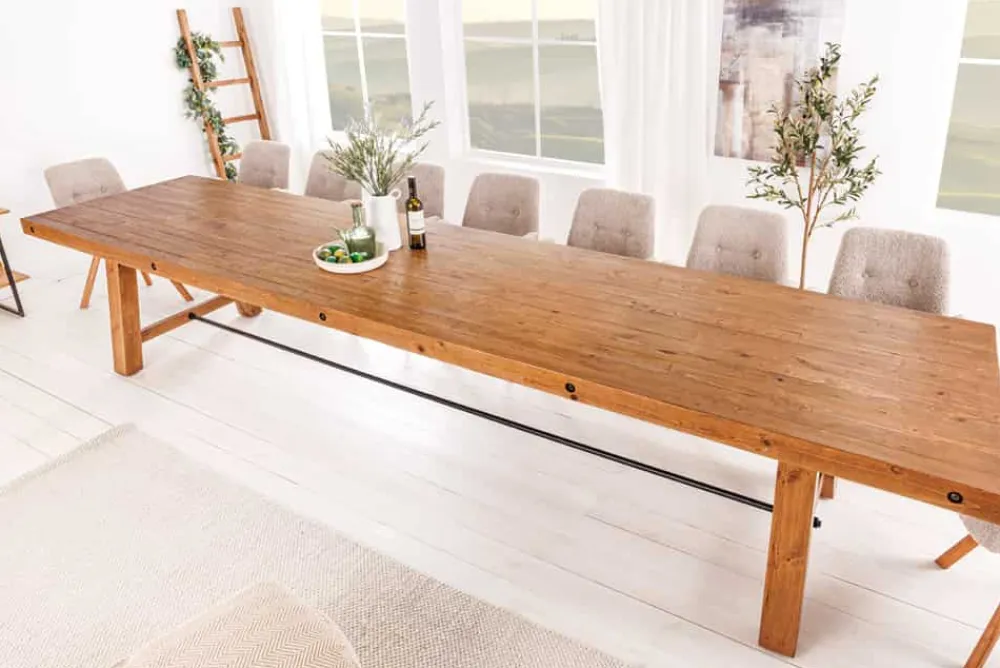 Riess-Ambiente Mehr...|Massivholzesstische > Massiver Esstisch FINCA 400cm vintage braun recyceltes Pinienholz