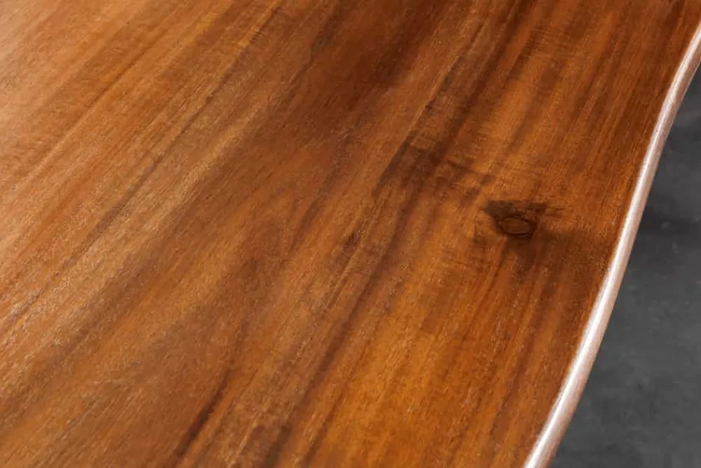 Riess-Ambiente Esstische|Mehr... > Massiver Esstisch GENESIS 200cm braun Akazienholz schwarz X-Gestell Baumkante