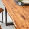 Riess-Ambiente Esstische|Mehr... > Massiver Esstisch GENESIS 200cm braun Akazienholz Baumkante Eisengestell Industrial
