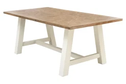 Riess-Ambiente Esstische|Mehr... > Massiver Esstisch HAMPTONS 165cm hellbraun creme Pinienholz