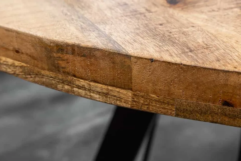 Riess-Ambiente Esstische|Skandinavisch > Massiver Esstisch IRON CRAFT 120cm rund natur Mangoholz