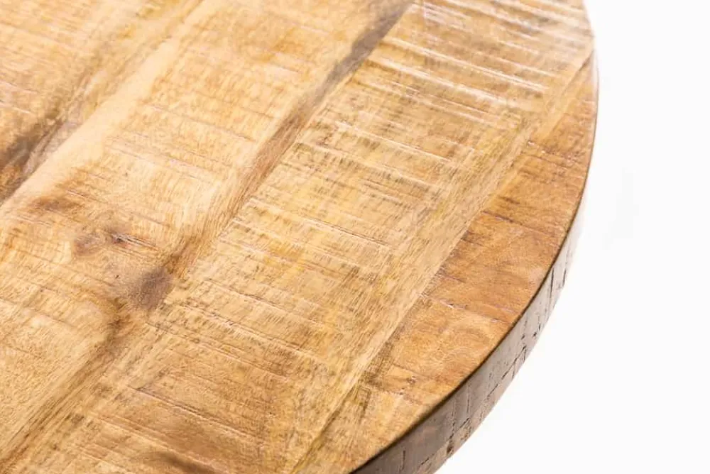 Riess-Ambiente Esstische|Skandinavisch > Massiver Esstisch IRON CRAFT 80cm rund natur Mangoholz