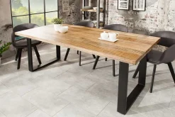 Riess-Ambiente Esstische|Mehr... > Massiver Esstisch IRON CRAFT 180cm natur Mangoholz Eisen Kufengestell Industrial Design
