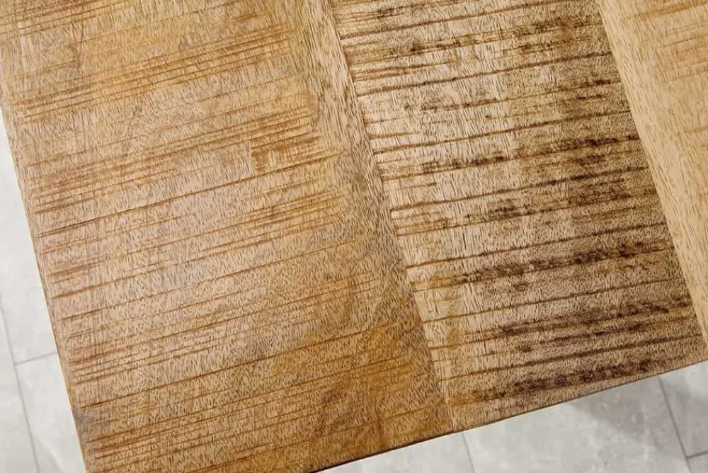 Riess-Ambiente Esstische|Mehr... > Massiver Esstisch IRON CRAFT 180cm natur Mangoholz Eisen Kufengestell Industrial Design