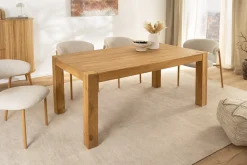 Riess-Ambiente Mehr...|Massivholzesstische > Massiver Esstisch MAKASSAR 160cm natur Mangoholz cream finish lackiert rechteckig