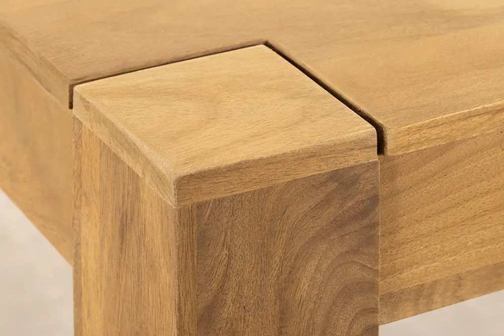 Riess-Ambiente Mehr...|Massivholzesstische > Massiver Esstisch MAKASSAR 160cm natur Mangoholz cream finish lackiert rechteckig
