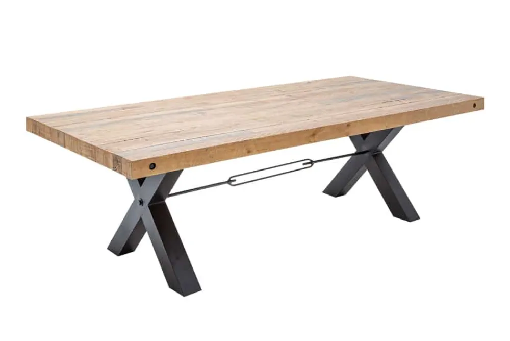 Riess-Ambiente Esstische|Mehr... > Massiver Esstisch THOR 240cm natur recyceltes Pinienholz Industrial Design