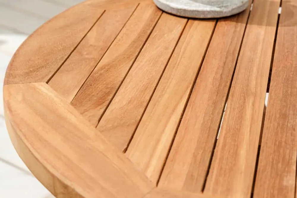 Riess-Ambiente Mehr...|Massivholz Gartenmöbel > Massiver Gartenbeistelltisch EMPIRE TEAK 50cm natur Teakholz klappbar rund Outdoor