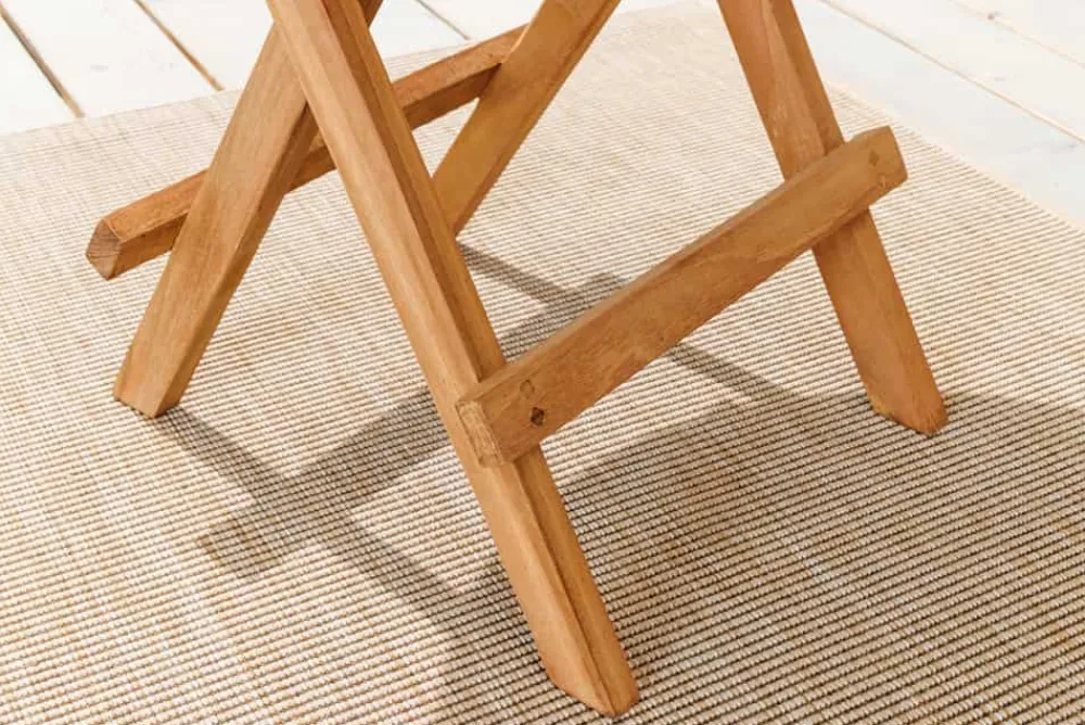 Riess-Ambiente Mehr...|Massivholz Gartenmöbel > Massiver Gartenbeistelltisch EMPIRE TEAK 50cm natur Teakholz klappbar rund Outdoor