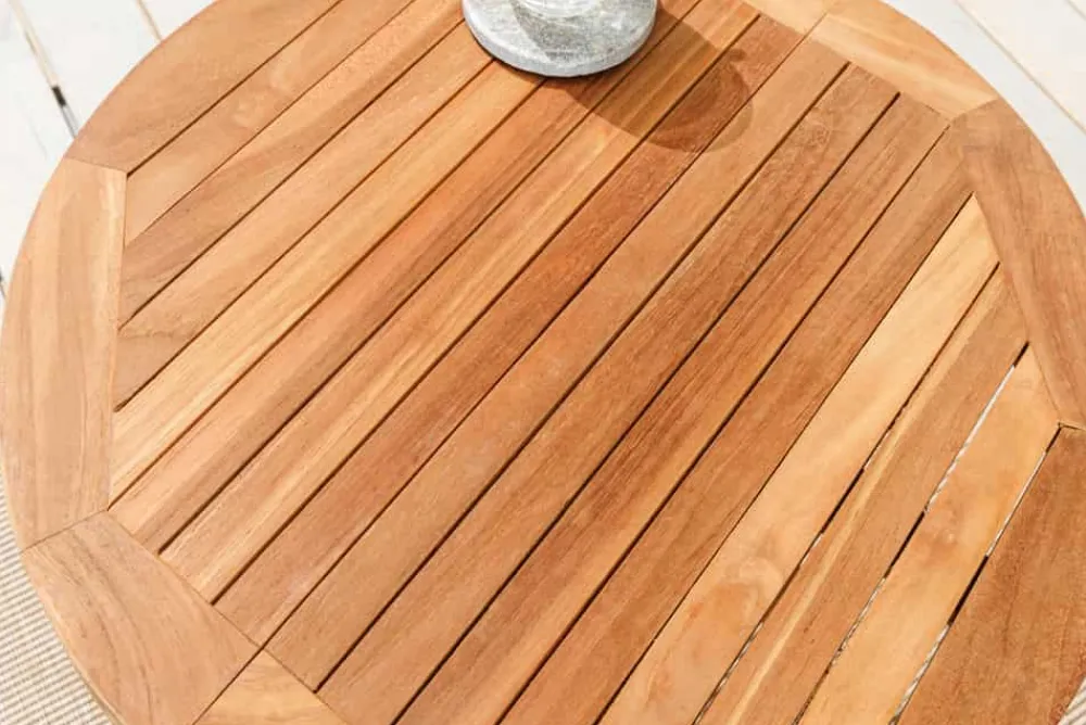 Riess-Ambiente Mehr...|Massivholz Gartenmöbel > Massiver Gartenbeistelltisch EMPIRE TEAK 50cm natur Teakholz klappbar rund Outdoor