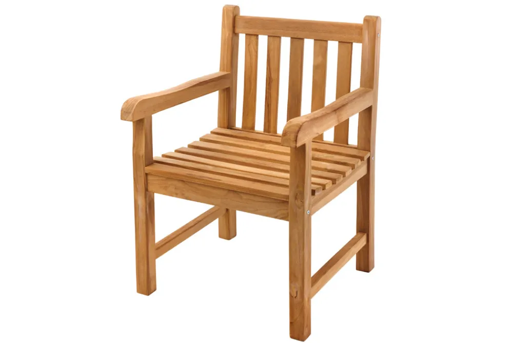 Riess-Ambiente Mehr...|Massivholz Gartenmöbel > Massiver Gartenstuhl EMPIRE TEAK natur Teakholz Outdoor