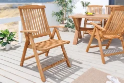 Riess-Ambiente Mehr...|Massivholz Gartenmöbel > Massiver Gartenstuhl EMPIRE TEAK Teakholz klappbar