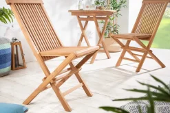Riess-Ambiente Mehr...|Massivholz Gartenmöbel > Massiver Gartenstuhl EMPIRE TEAK Teakholz klappbar Hochlehner wetterfest