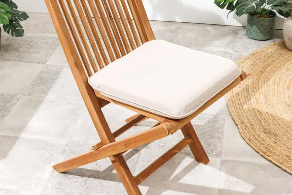 Riess-Ambiente Mehr...|Massivholz Gartenmöbel > Massiver Gartenstuhl EMPIRE TEAK Teakholz klappbar Hochlehner wetterfest