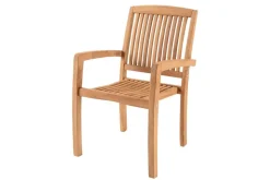 Riess-Ambiente Mehr...|Massivholz Gartenmöbel > Massiver Gartenstuhl EMPIRE TEAK natur Teakholz stapelbar