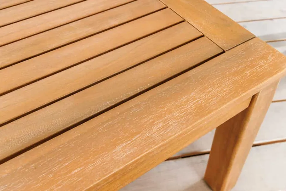Riess-Ambiente Mehr...|Massivholz Gartenmöbel > Massiver Gartentisch BALI 100cm Akazienholz wetterfest Outdoor-Loungetisch