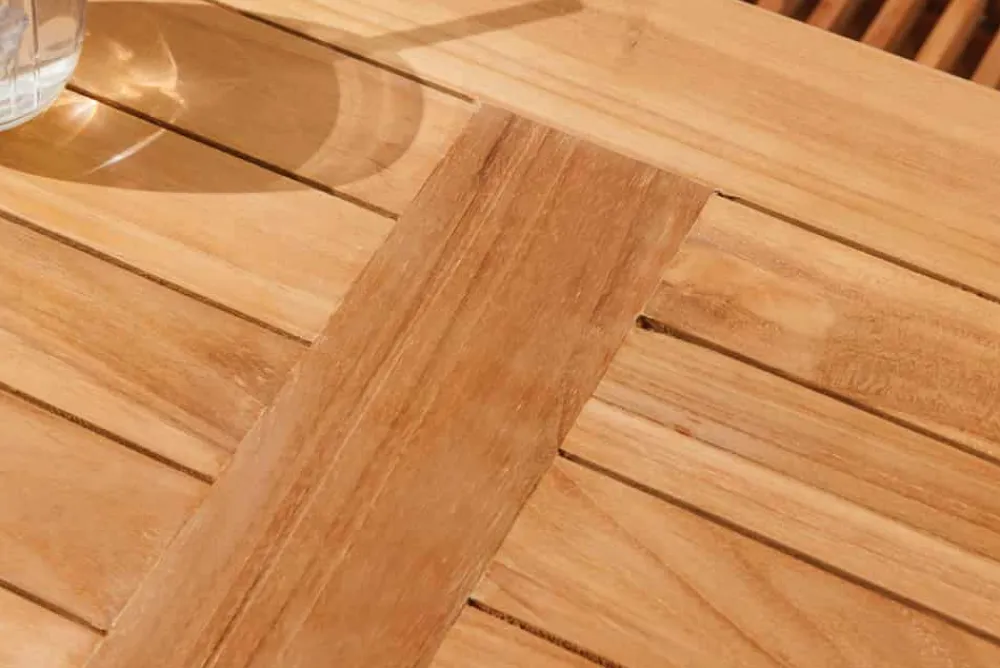 Riess-Ambiente Mehr...|Massivholz Gartenmöbel > Massiver Gartentisch EMPIRE TEAK 150cm natur Teakholz