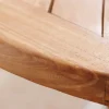 Riess-Ambiente Mehr...|Massivholz Gartenmöbel > Massiver Gartentisch EMPIRE TEAK 100cm natur Teakholz rund klappbar Outdoor Balkontisch