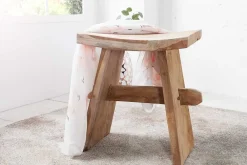 Riess-Ambiente Beistelltische|Mehr... > Massiver Hocker ZEN 40cm Teakholz Beistelltisch