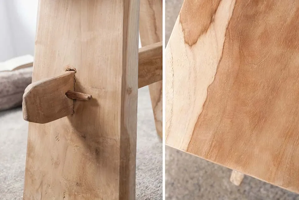 Riess-Ambiente Beistelltische|Mehr... > Massiver Hocker ZEN 40cm Teakholz Beistelltisch