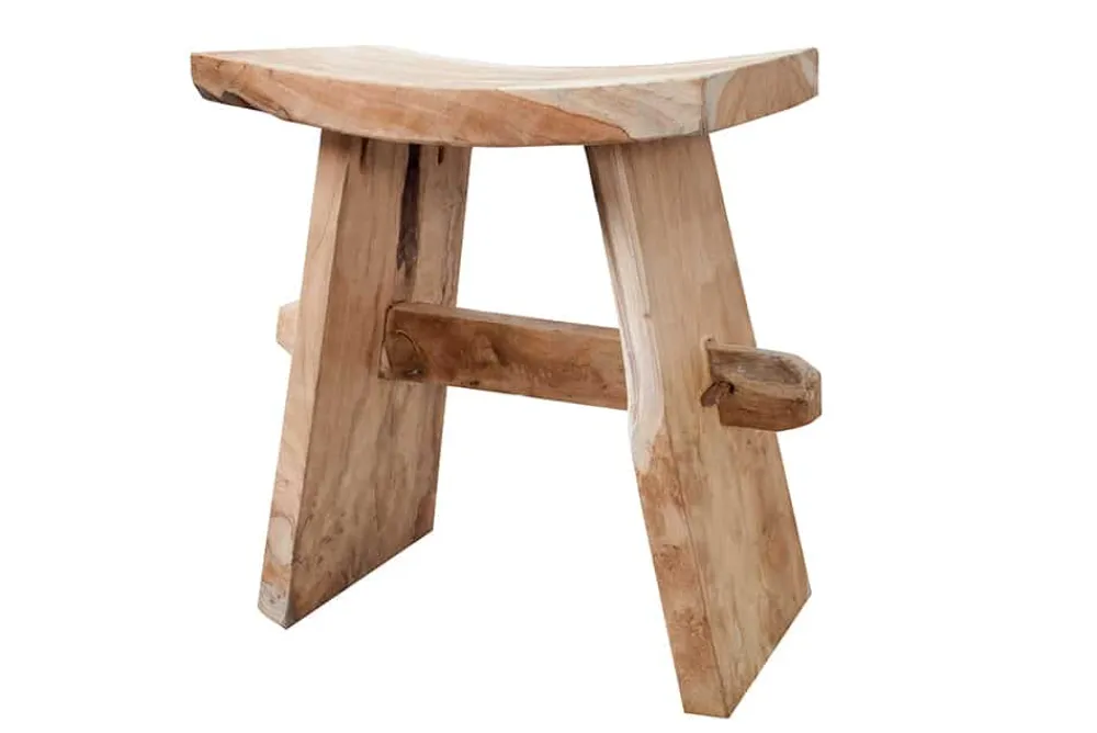 Riess-Ambiente Beistelltische|Mehr... > Massiver Hocker ZEN 40cm Teakholz Beistelltisch