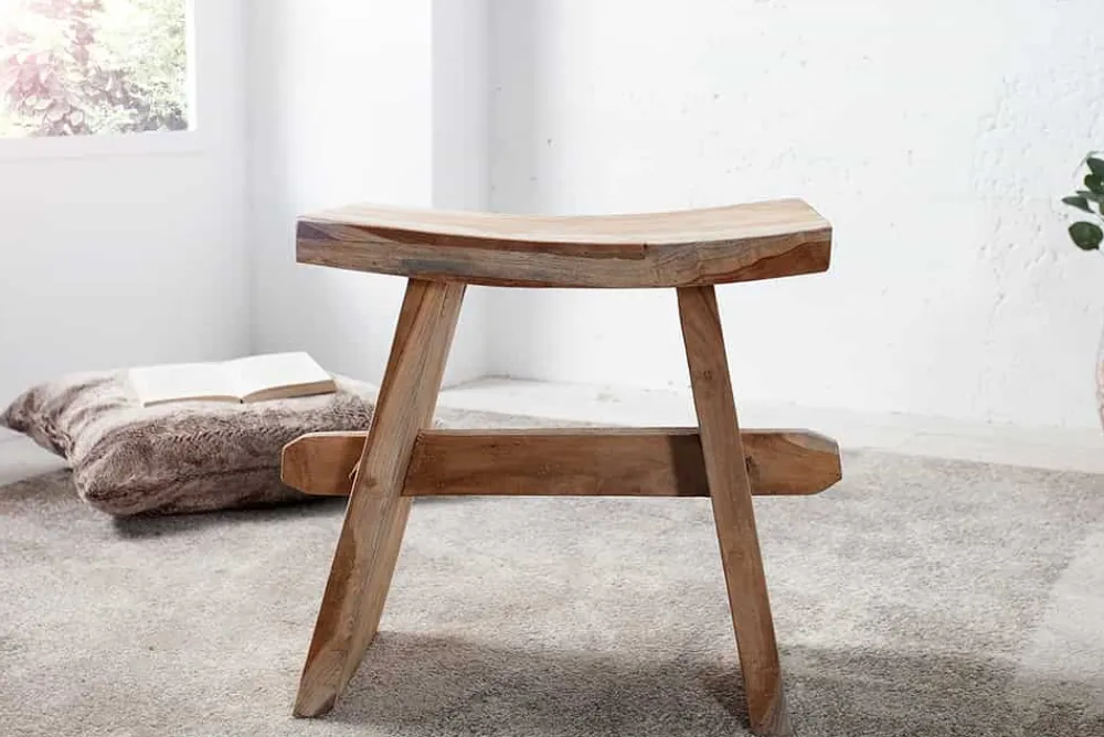 Riess-Ambiente Beistelltische|Mehr... > Massiver Hocker ZEN 40cm Teakholz Beistelltisch