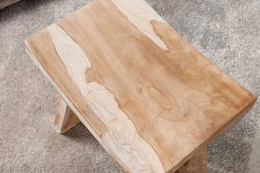 Riess-Ambiente Beistelltische|Mehr... > Massiver Hocker ZEN 40cm Teakholz Beistelltisch