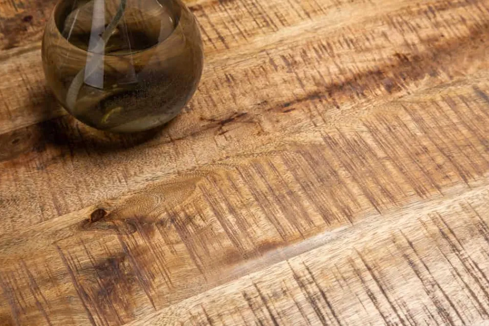 Riess-Ambiente Esstische|Mehr... > Massiver Industrial Esstisch GALAXIE 160cm Mangoholz sternenförmiges Gestell