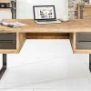 Riess-Ambiente Mehr...|Mehr... > Massiver Industrial Schreibtisch FACTORY 135cm Akazie weiß gekälkt