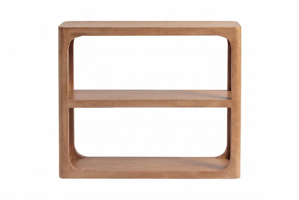 Riess-Ambiente Mehr...|Massivholztische > Massiver Konsolentisch ELEMENTS 90cm braun honey finish Mangoholz Regal