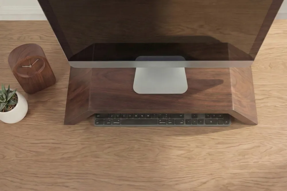 Riess-Ambiente Mehr...|Mehr... > Massiver Monitorständer GATSBY 50cm braun Mangoholz Bildschirmständer Erhöhung