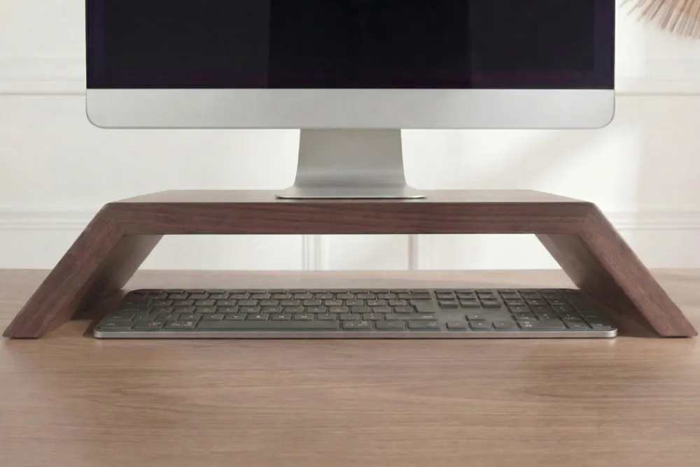 Riess-Ambiente Mehr...|Mehr... > Massiver Monitorständer GATSBY 50cm braun Mangoholz Bildschirmständer Erhöhung