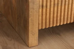 Riess-Ambiente Skandinavisch|Mehr... > Massiver Nachttisch ART DECO 50cm cream finish beige Mangoholz mit Schublade