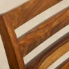 Riess-Ambiente Mehr...|Mehr... > Massiver Stuhl MAKASSAR braun stone finish Sheeshamholz graubraun Strukturstoff