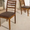 Riess-Ambiente Mehr...|Massivholzstühle > Massiver Stuhl MAKASSAR braun stone finish Sheeshamholz braun Microfaserstoff