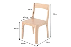 Riess-Ambiente Mehr...|Massivholzstühle > Massiver Stuhl ORGANIC braun Akazienholz honey finish handmade